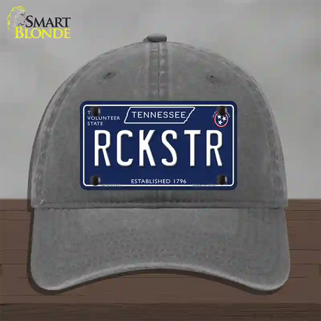 Rckstr Tennessee Blue Novelty License Plate Hat Tag Unconstructed Cotton / Charcoal