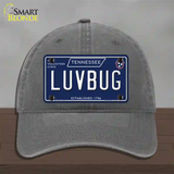 Luv Bug Tennessee Blue Novelty License Plate Hat Tag Unconstructed Cotton / Charcoal