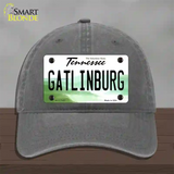 Gatlinburg Tennessee Novelty License Plate Hat Tag Unconstructed Cotton / Charcoal