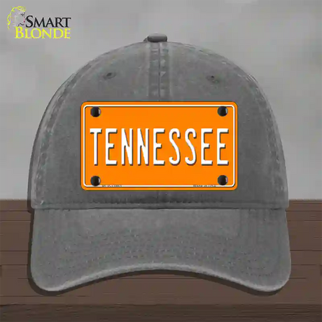 Tennessee Orange Novelty License Plate Hat Tag Unconstructed Cotton / Charcoal