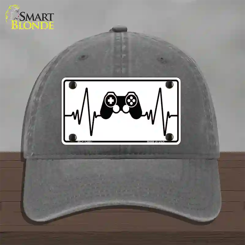 Video Games Heart Beat Novelty License Plate Hat Tag Unconstructed Cotton / Charcoal