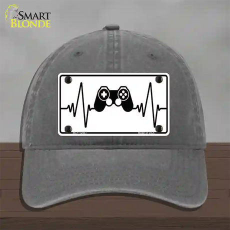 Video Games Heart Beat Novelty License Plate Hat Tag Unconstructed Cotton / Charcoal