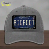 Bigfoot Tennessee Novelty License Plate Hat Tag Unconstructed Cotton / Charcoal