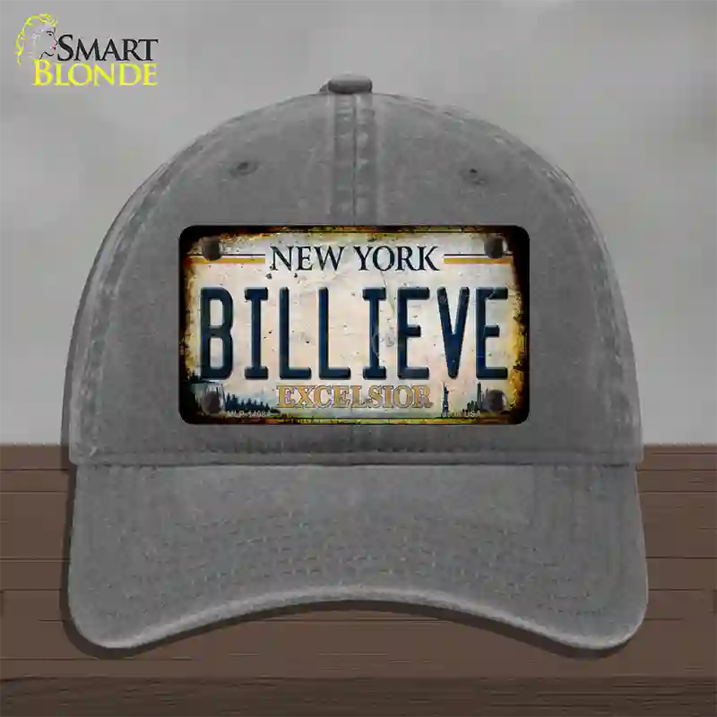 Billieve Excelcior New York Novelty License Plate Hat Unconstructed Cotton / Charcoal