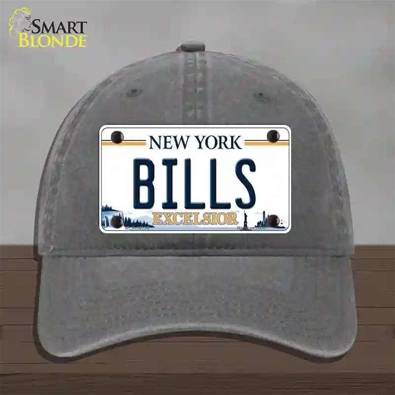 Bills New York Excelsior Novelty License Plate Hat Unconstructed Cotton / Charcoal