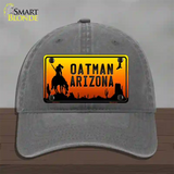 Oatman End Of Trail Arizona Scenic Background Novelty License Plate Hat Unconstructed Cotton / Charcoal