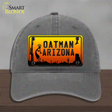 Oatman Kokopelli Arizona Scenic Background Novelty License Plate Hat Unconstructed Cotton / Charcoal