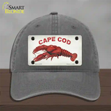 Cape Cod Lobster Novelty License Plate Hat Unconstructed Cotton / Charcoal