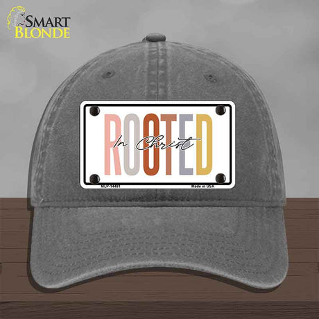 Rooted In Christ Novelty License Plate Hat HAT-MLP-14481