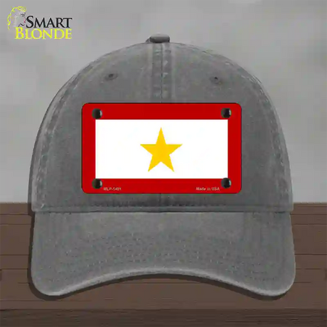 Gold Star Mother One Novelty License Plate Hat Unconstructed Cotton / Charcoal