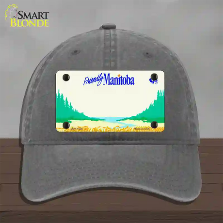 Manitoba Novelty License Plate Hat Unconstructed Cotton / Charcoal