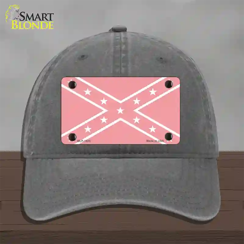 Pink Rebel Novelty License Plate Hat Unconstructed Cotton / Charcoal