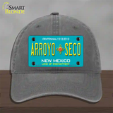 Arroyo Seco New Mexico Novelty License Plate Hat Unconstructed Cotton / Charcoal