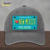 I Love New Mexico Novelty License Plate Hat Unconstructed Cotton / Charcoal