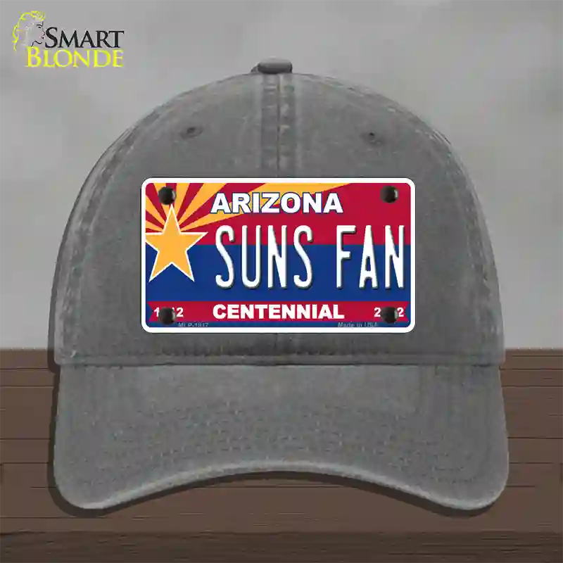 Arizona Centennial Suns Fan Novelty License Plate Hat Unconstructed Cotton / Charcoal