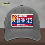 Arizona Centennial Im Fun Size Novelty License Plate Hat Unconstructed Cotton / Charcoal