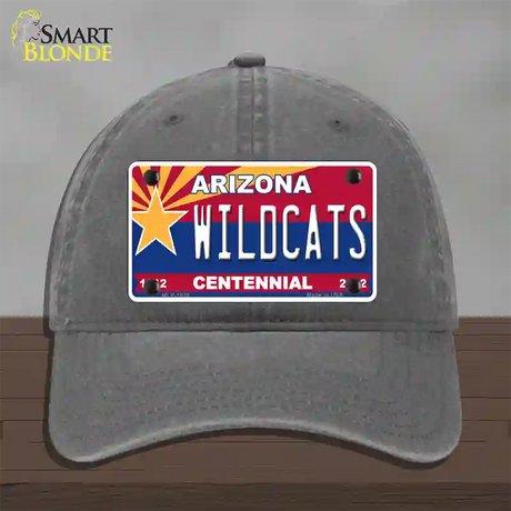 Arizona Centennial Wildcats Novelty License Plate Hat Unconstructed Cotton / Charcoal