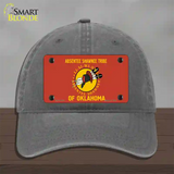 Absentee Shawnee Tribe Flag Novelty License Plate Hat Unconstructed Cotton / Charcoal