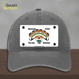 Cheyenne River Sioux Flag Novelty License Plate Hat Unconstructed Cotton / Charcoal