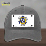 Crow Creek Sioux Tribe Flag Novelty License Plate Hat Unconstructed Cotton / Charcoal