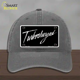 Turbocharged Novelty License Plate Hat Unconstructed Cotton / Charcoal