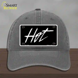 Hot Novelty License Plate Hat Unconstructed Cotton / Charcoal