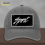 Sport Novelty License Plate Hat Unconstructed Cotton / Charcoal