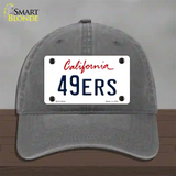 49ERS California State Novelty License Plate Hat Unconstructed Cotton / Charcoal