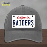 Raiders California State Novelty License Plate Hat Unconstructed Cotton / Charcoal