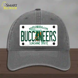 Buccaneers Florida State Novelty License Plate Hat Unconstructed Cotton / Charcoal