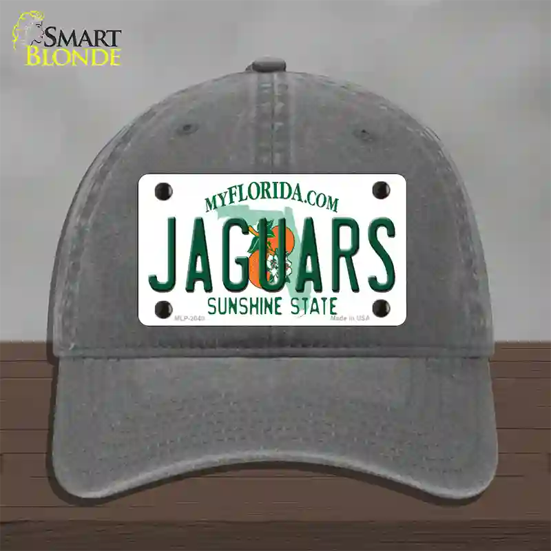 Jaguars Florida State Novelty License Plate Hat Unconstructed Cotton / Charcoal