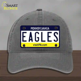 Eagles Pennsylvania State NoveltyNovelty License Plate Hat Unconstructed Cotton / Charcoal