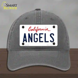 Angels California State Novelty License Plate Hat Unconstructed Cotton / Charcoal