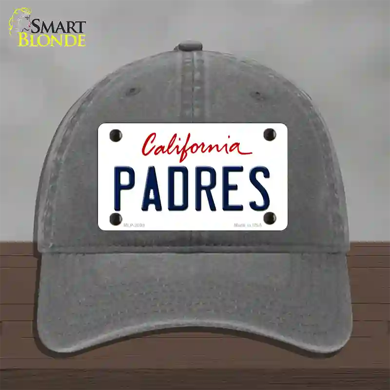 Padres California State Novelty License Plate Hat Unconstructed Cotton / Charcoal