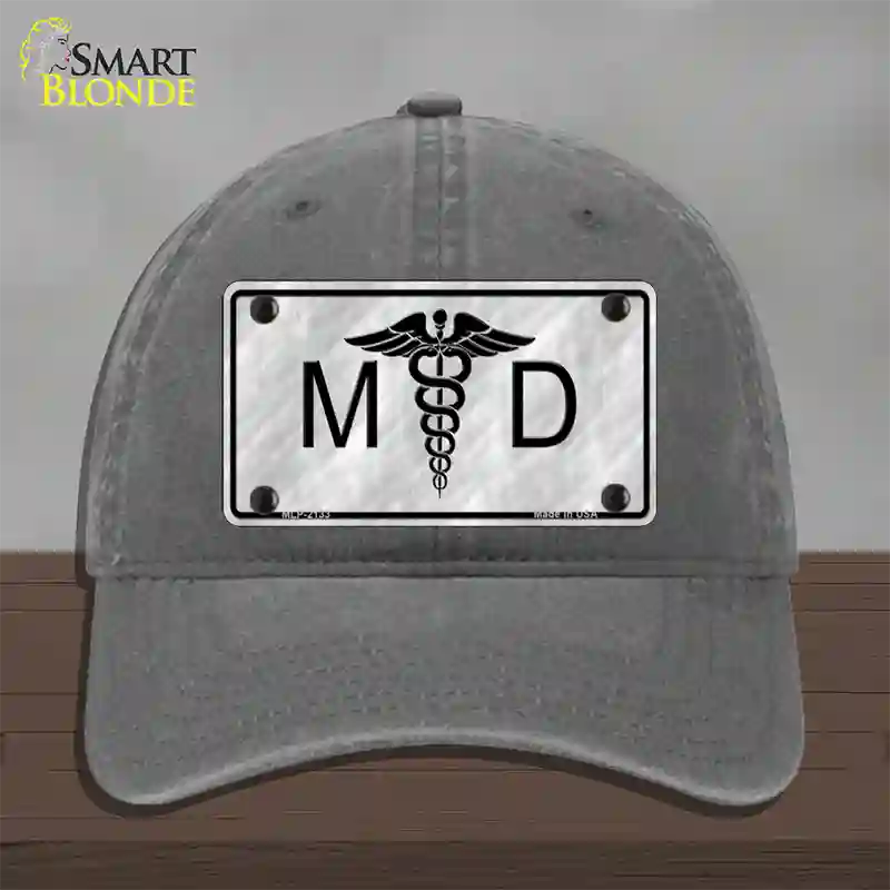 MD Novelty License Plate Hat Unconstructed Cotton / Charcoal