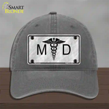 MD Novelty License Plate Hat Unconstructed Cotton / Charcoal