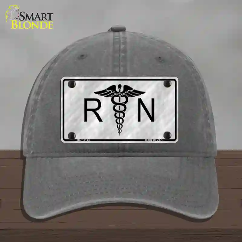 RN Novelty License Plate Hat Unconstructed Cotton / Charcoal