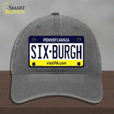 Sixburgh Pennsylvania Steelers Novelty License Plate Hat Unconstructed Cotton / Charcoal