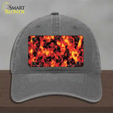 Fire Explosion Novelty License Plate Hat Unconstructed Cotton / Charcoal