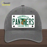 Panthers Florida State Novelty License Plate Hat Unconstructed Cotton / Charcoal