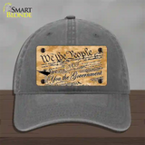 We The People Novelty License Plate Hat Unconstructed Cotton / Charcoal