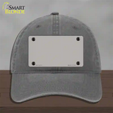 Gray Solid Novelty License Plate Hat Unconstructed Cotton / Charcoal