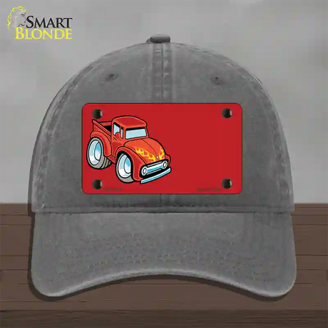 Cartoon Classic Effie Offset Novelty License Plate Hat Unconstructed Cotton / Charcoal