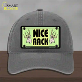 Nice Rack Novelty License Plate Hat Unconstructed Cotton / Charcoal