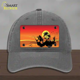 Sunset Surfer Novelty License Plate Hat Unconstructed Cotton / Charcoal