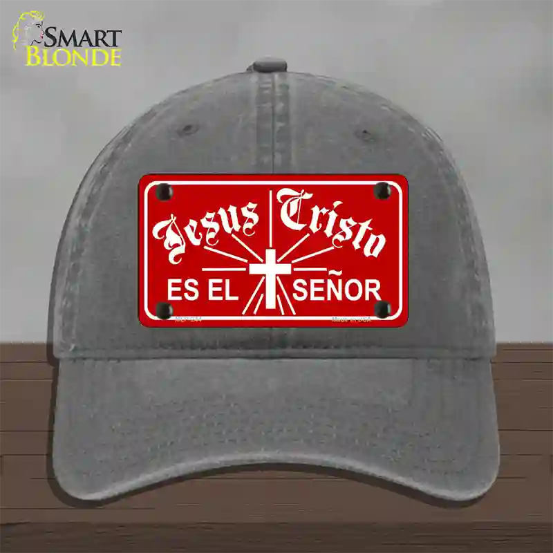 Jesus Cristo Novelty License Plate Hat Unconstructed Cotton / Charcoal