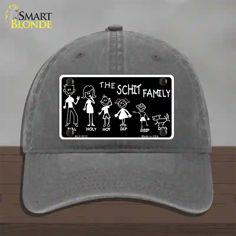 The Schit Family Novelty License Plate Hat Unconstructed Cotton / Charcoal