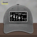 The Shit Family Novelty License Plate Hat Unconstructed Cotton / Charcoal