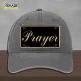 Prayer Novelty License Plate Hat Unconstructed Cotton / Charcoal