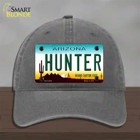 Hunter Arizona Novelty License Plate Hat Unconstructed Cotton / Charcoal